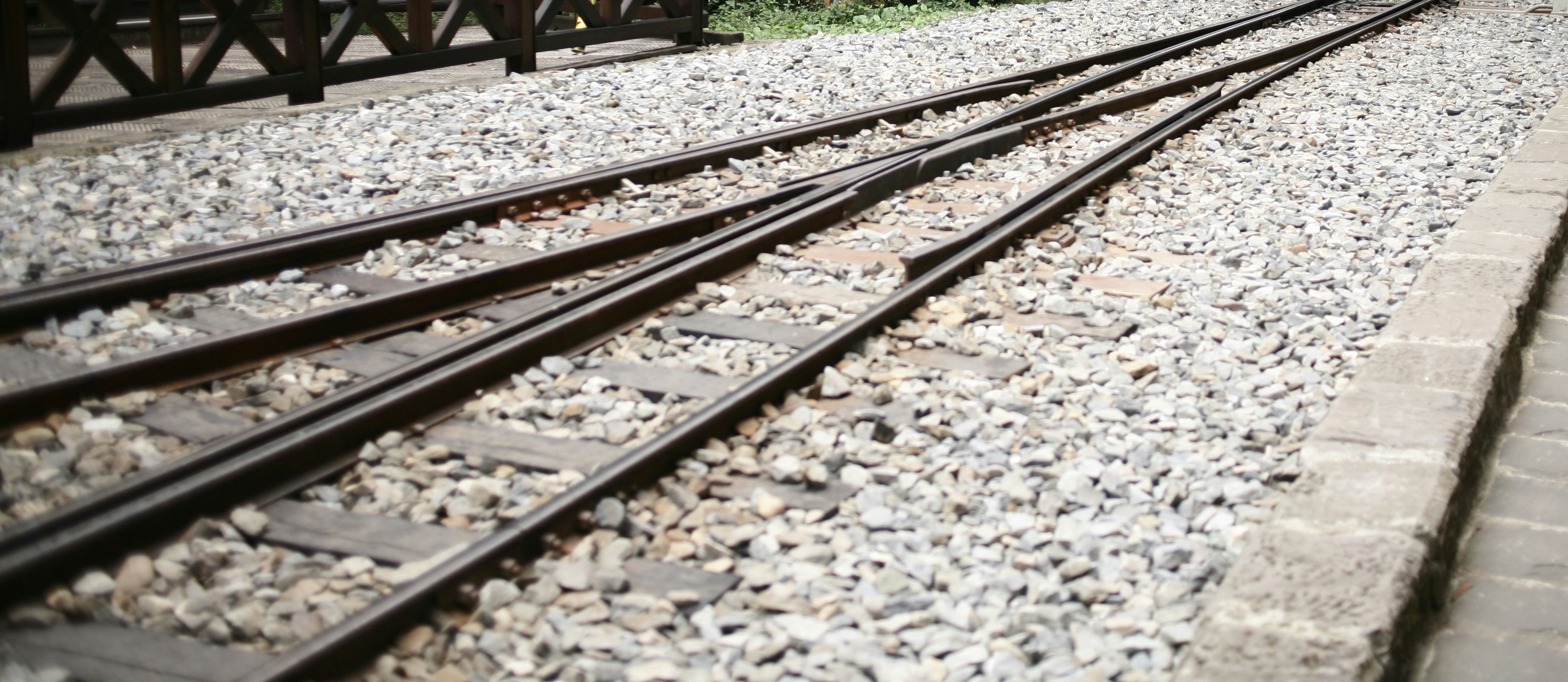 A railroad track switch